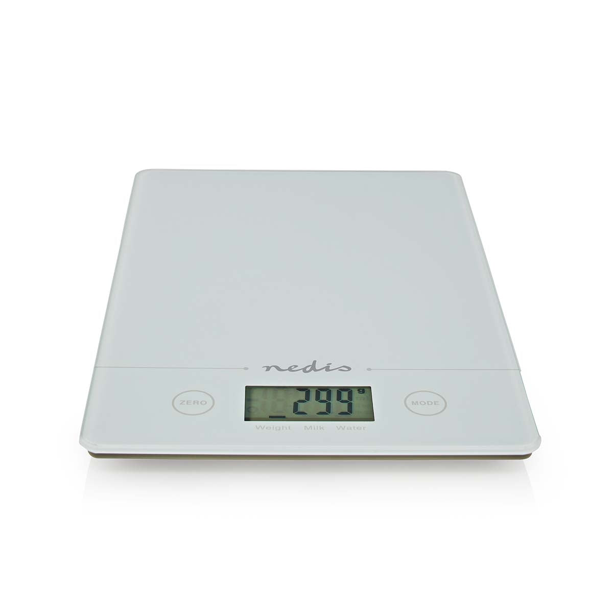 Kitchen scale | Digital | Glass / Plastic | CR 2032 Battery | White