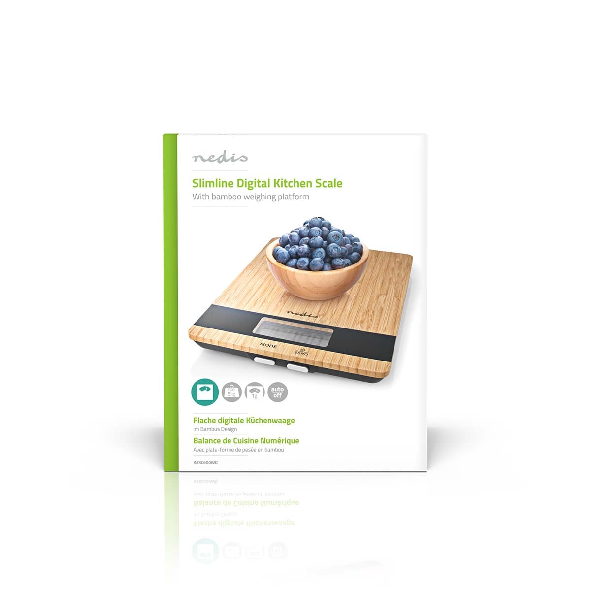 Kitchen scale | Digital | Plastic / Wood | Brown