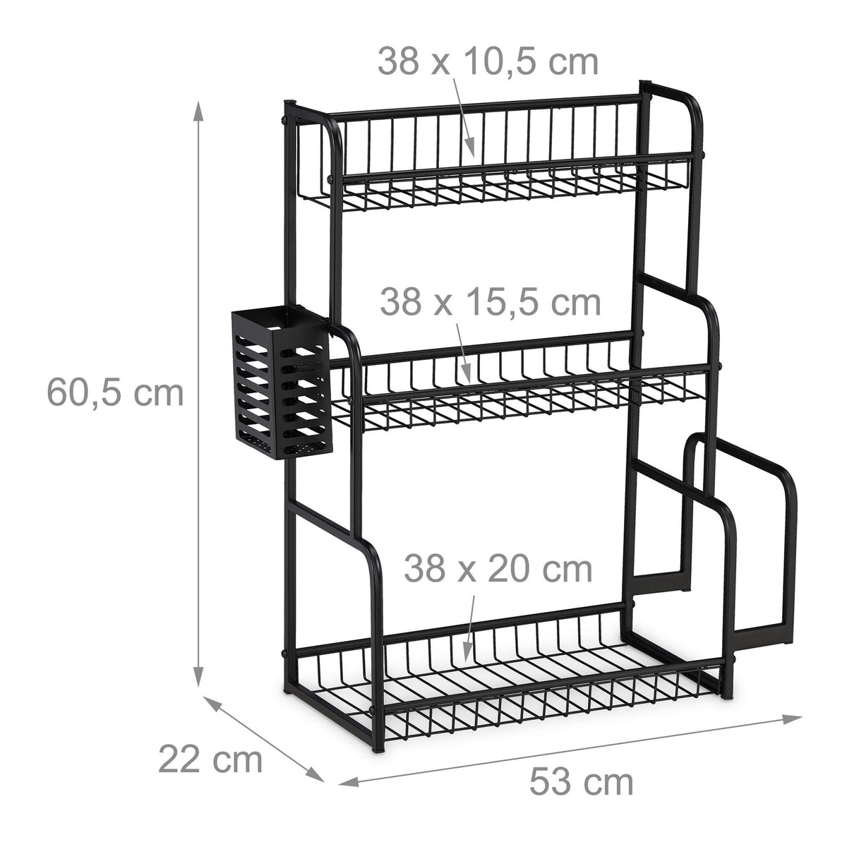 Kitchen shelf for the worktop