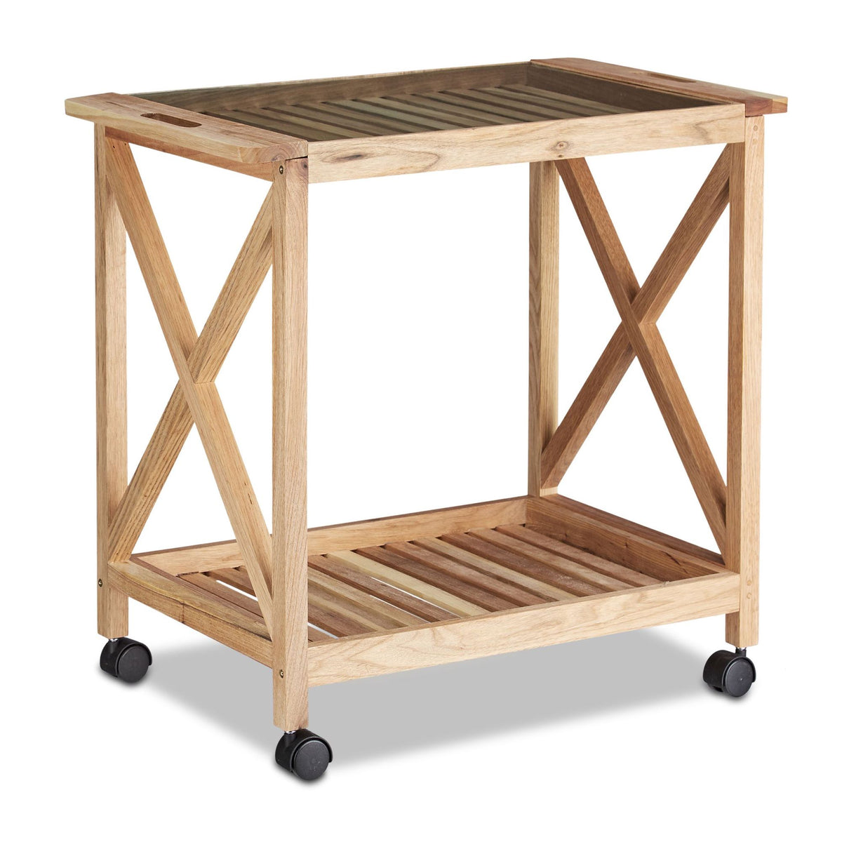 Kitchen trolley in walnut