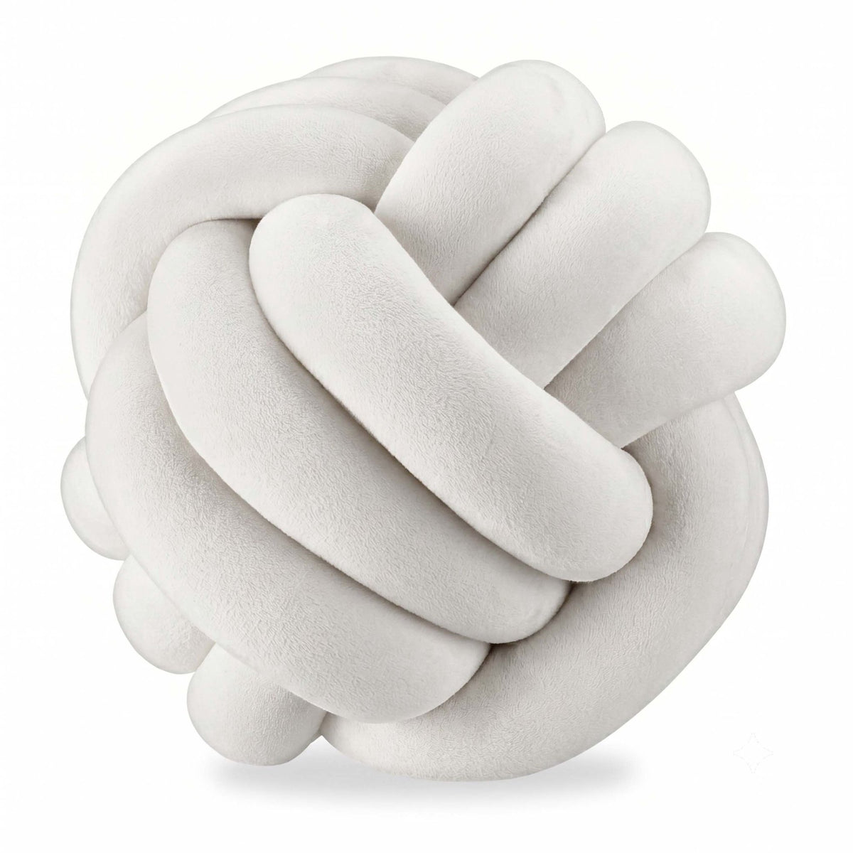 Knot Pillow, Beige – 25 cm, Polyester Foam