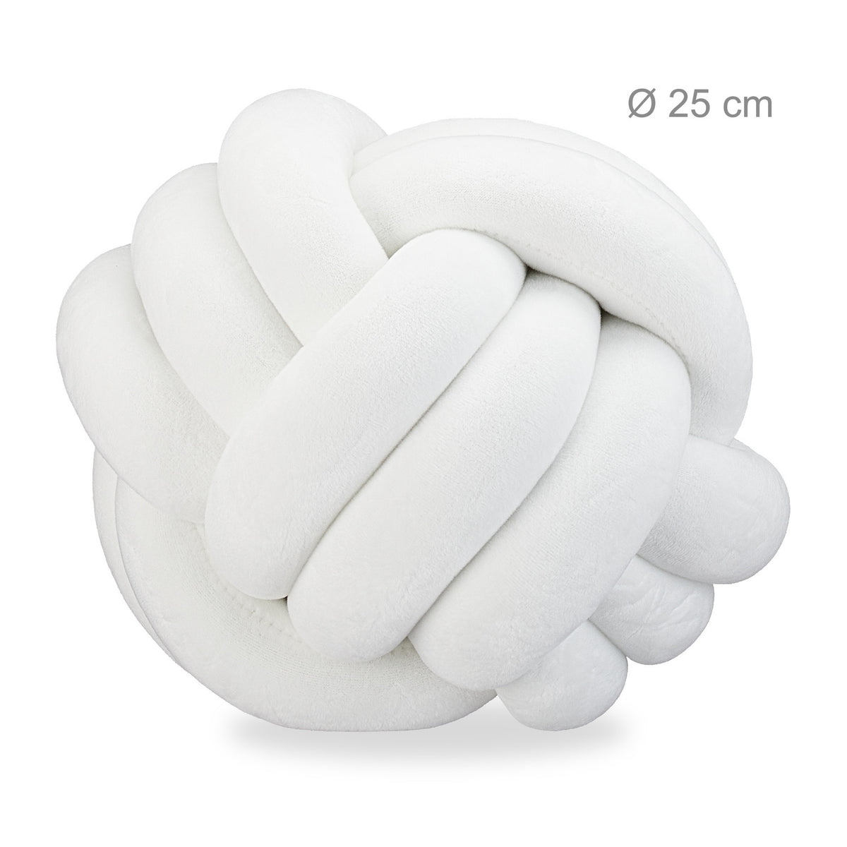 Knot cushion solid color