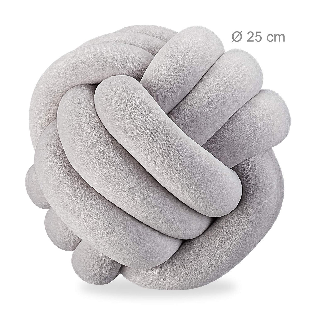 Knot cushion solid color