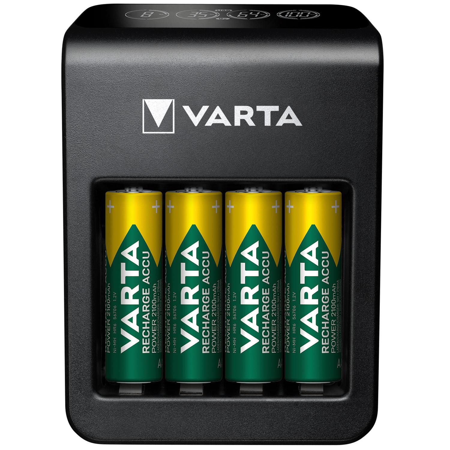 LCD Plug Charger+ AA/AAA/9V + USB incl. 4xAA