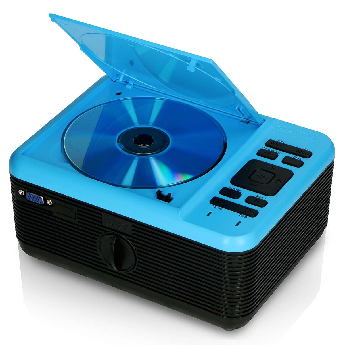 LCD Projector with DVD player and Bluetooth® Blue