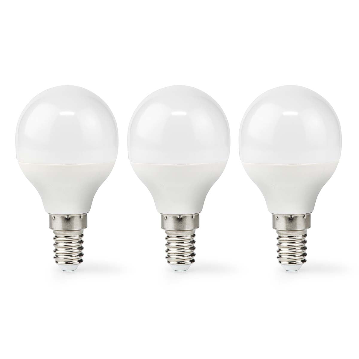 LED Bulb E14 | G45 | 4.9 W | 470 lm | 2700 K | Warm White | Frosted | 3 pcs