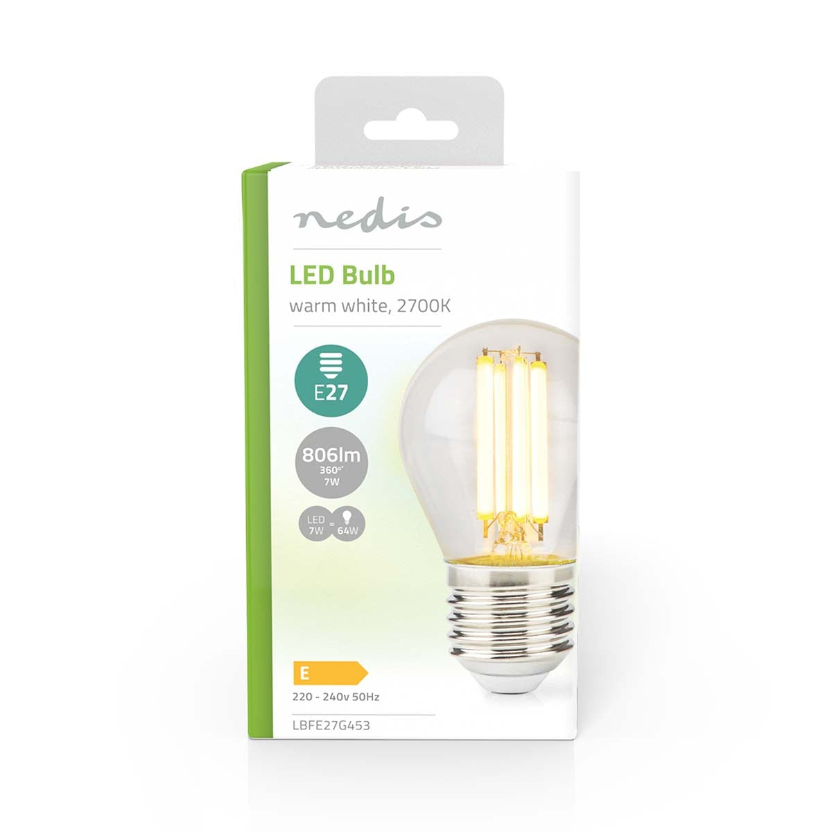 LED Bulb E27 | G45 | 7 W| 806 lm | 2700 K| Warm White | Retro Style | 1 pc.