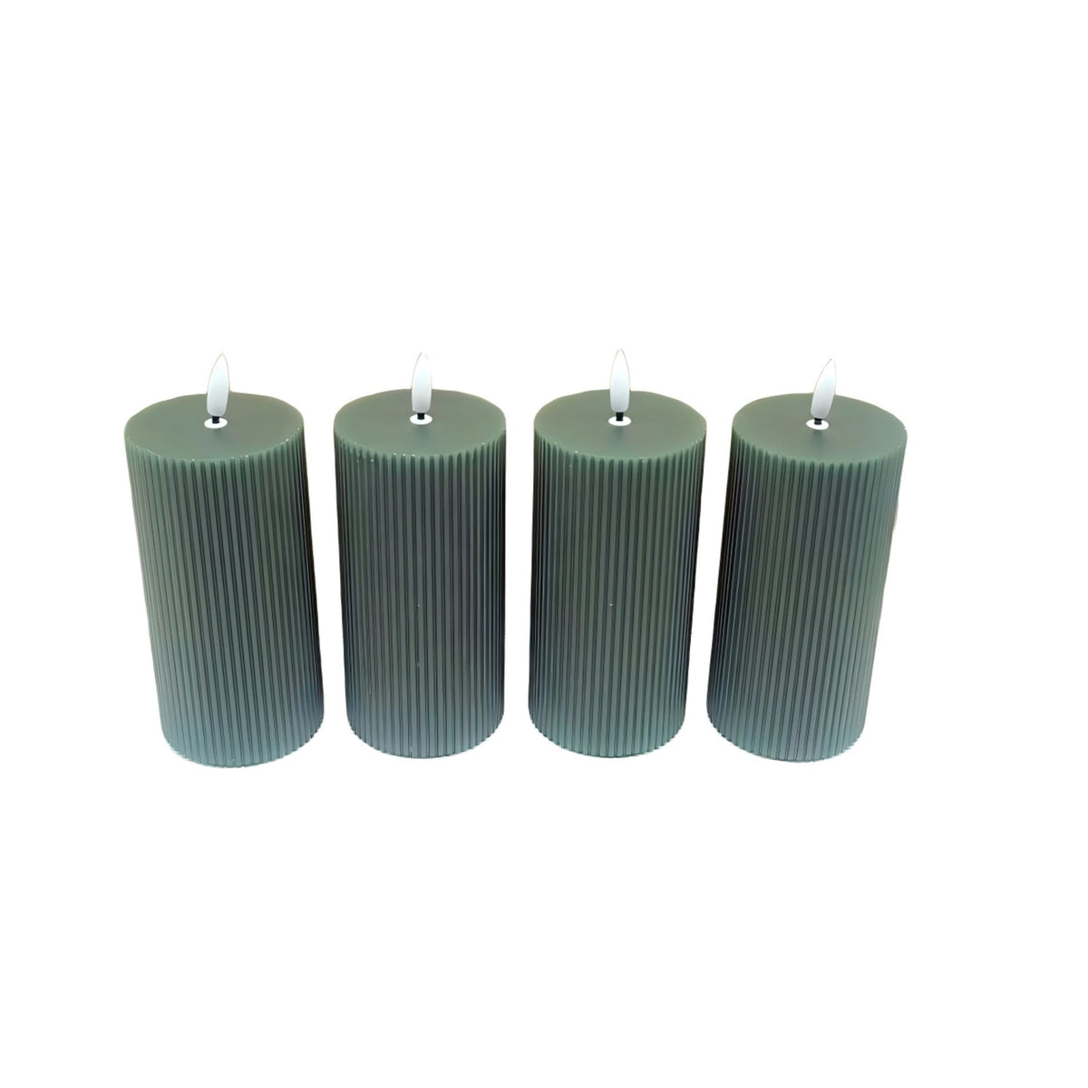LED Candles Set of 4, 18cm Real Wax Flameless