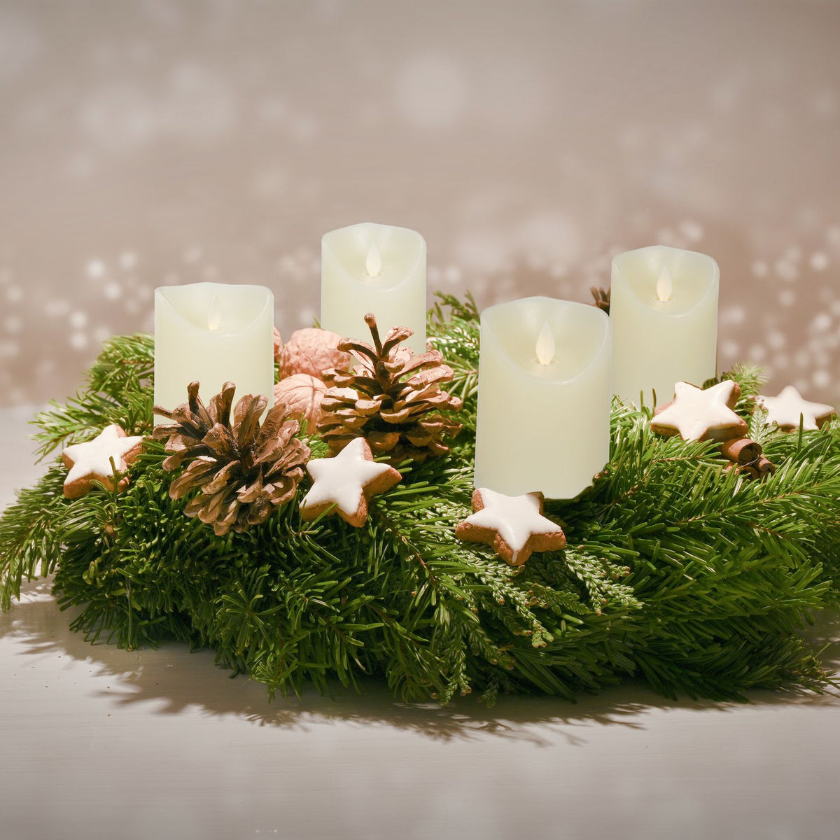 LED Candles Set of 4 with Timer Function