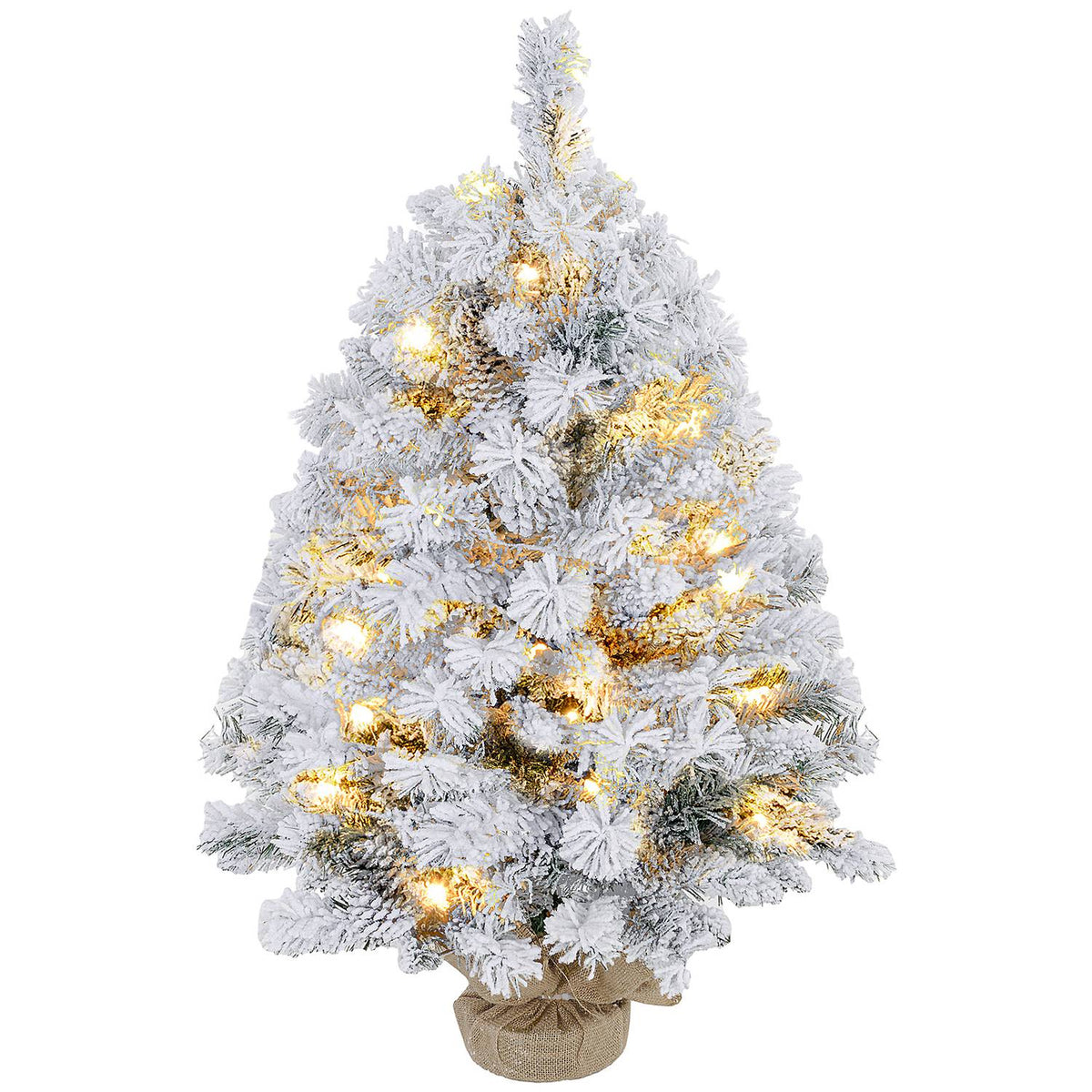LED Christmas Tree, 92 cm, Warm White Lights, Indoor Use