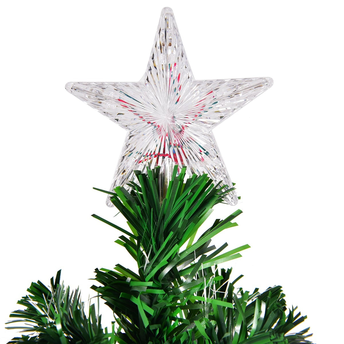 LED Christmas Tree, Fiber Optic, 180 cm, Green