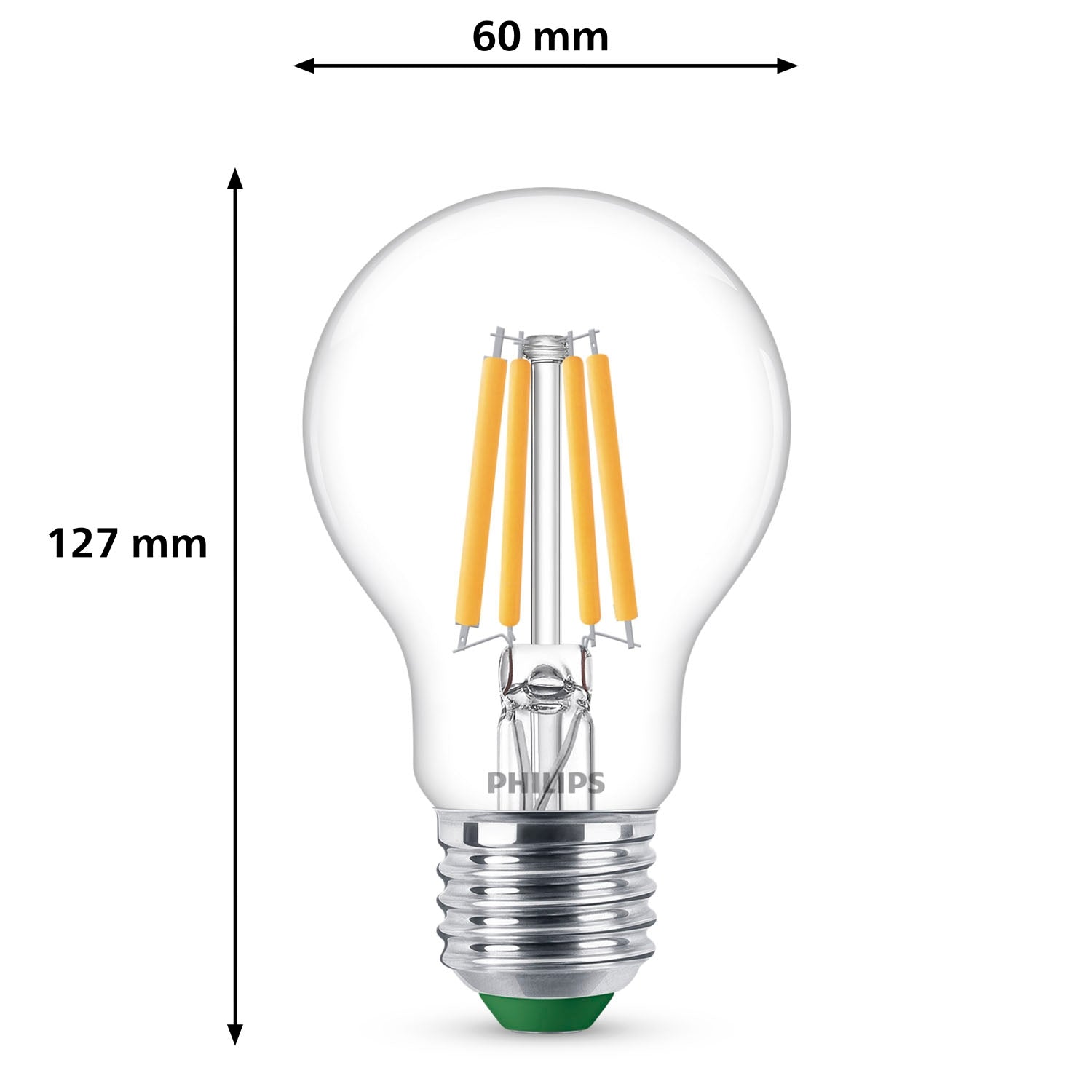 LED E27 Normal 2.3W (40W) Clear 485lm 2700K Energy class A