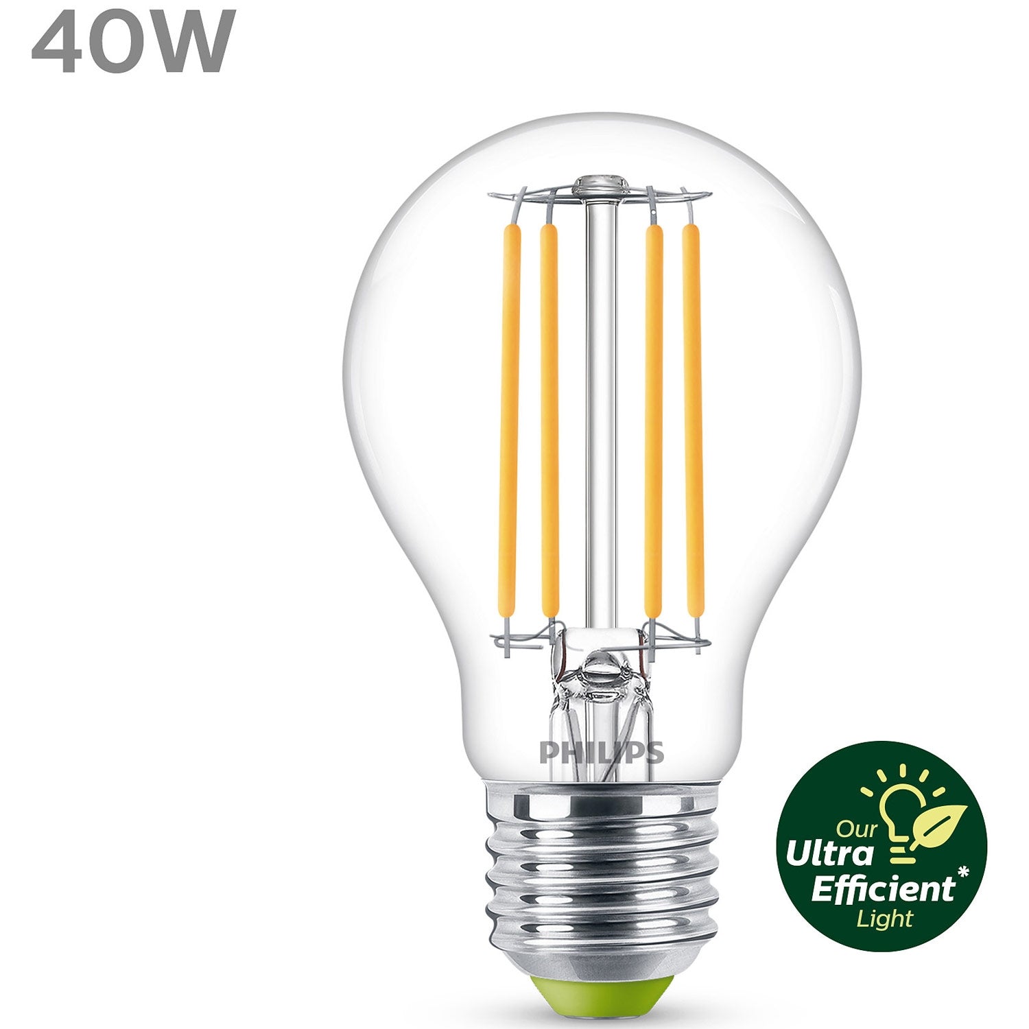 LED E27 Normal 40W Clear 485lm 3000K Energy class A