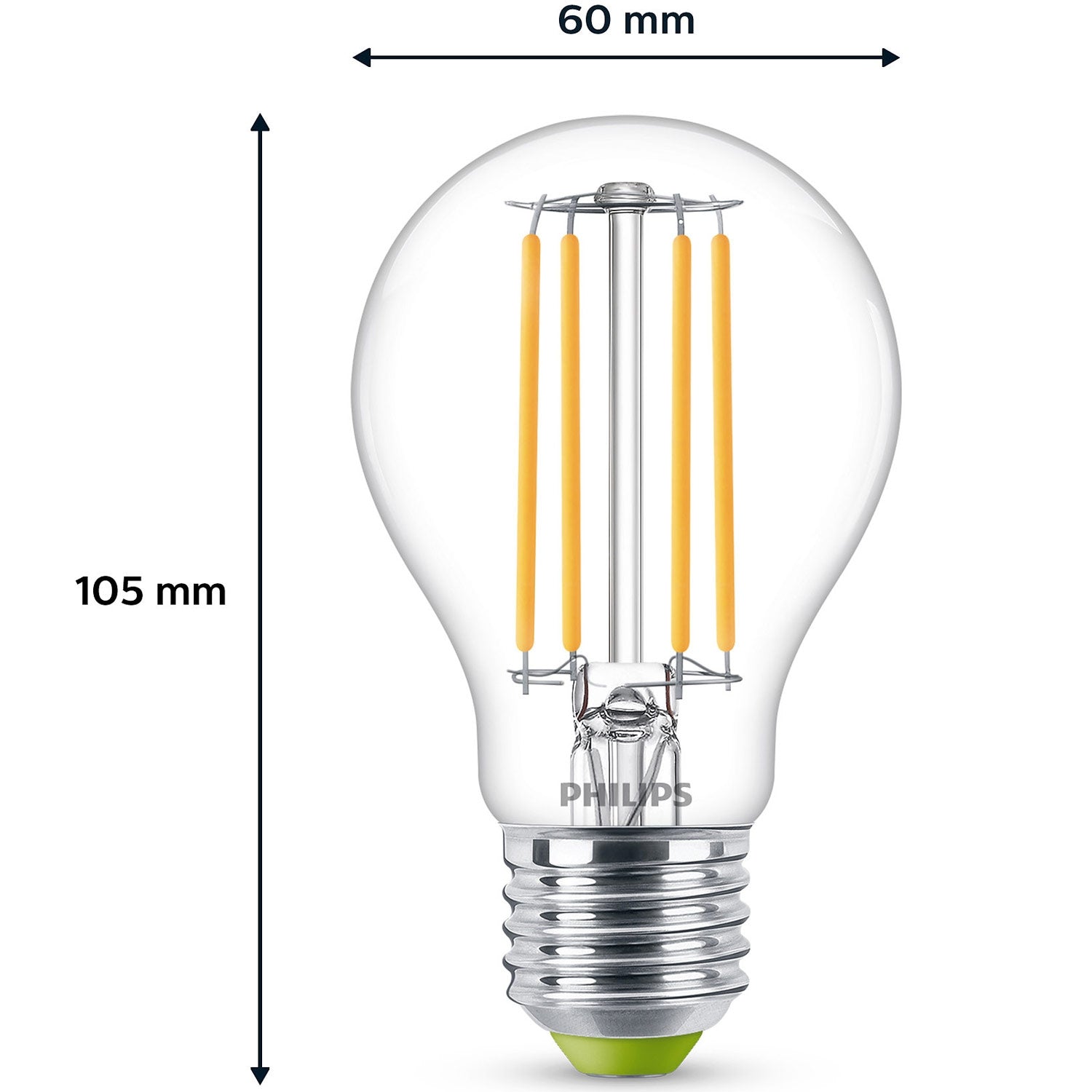 LED E27 Normal 40W Clear 485lm 3000K Energy class A