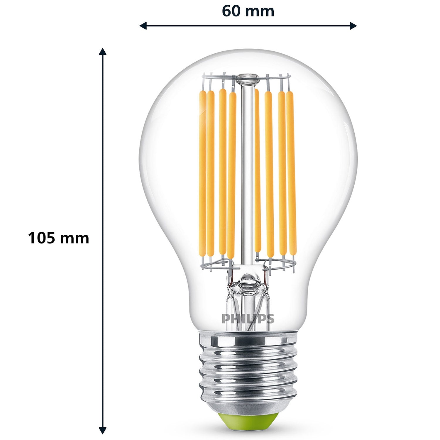 LED E27 Normal 60W Clear 840lm 3000K Energy class A