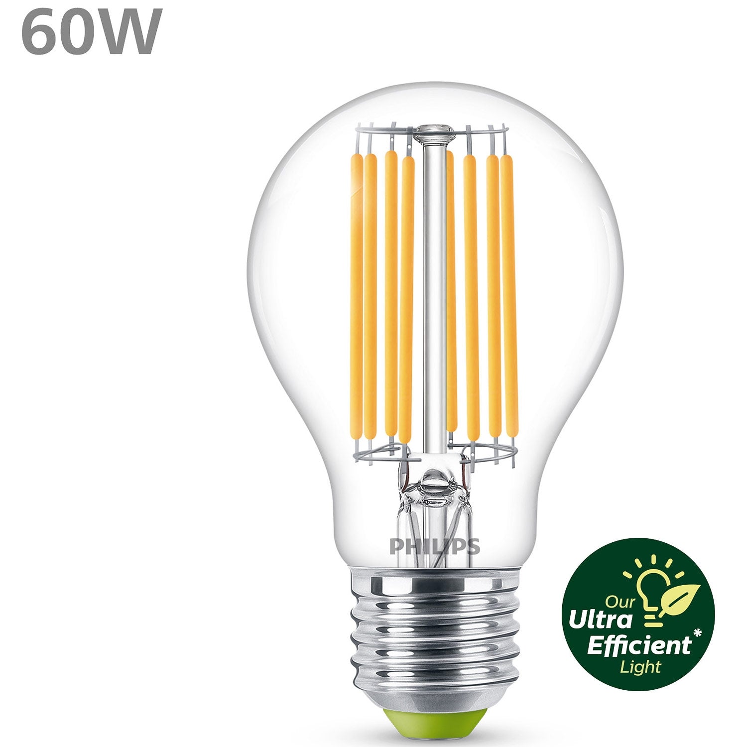 LED E27 Normal 60W Clear 840lm 3000K Energy class A
