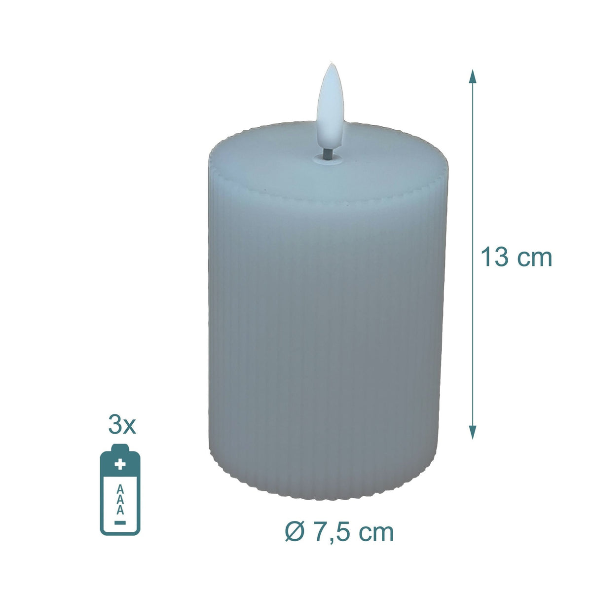 LED Real-Wax Flameless Candles – Set of 4