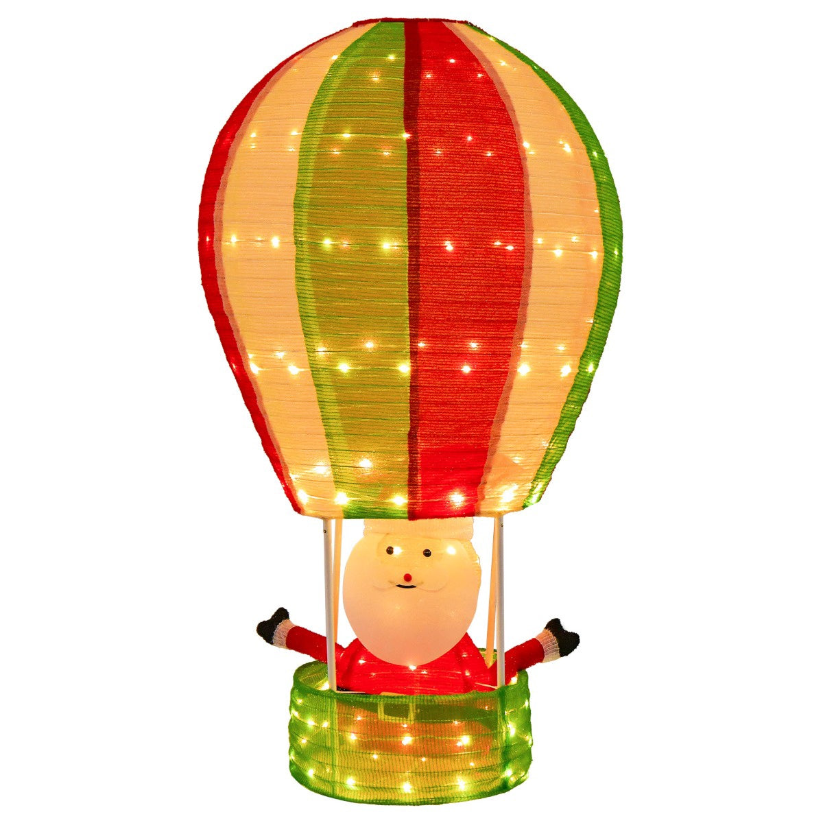 LED Santa Hot Air Balloon Decoration, 135 cm, 160 LEDs