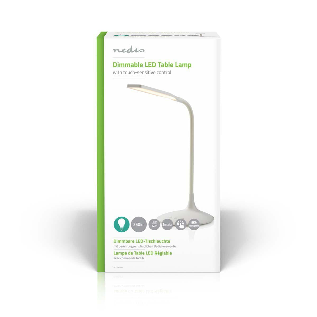 LED Table Lamp | Dimmable | 250 lm | Rechargeable | Point to function | White