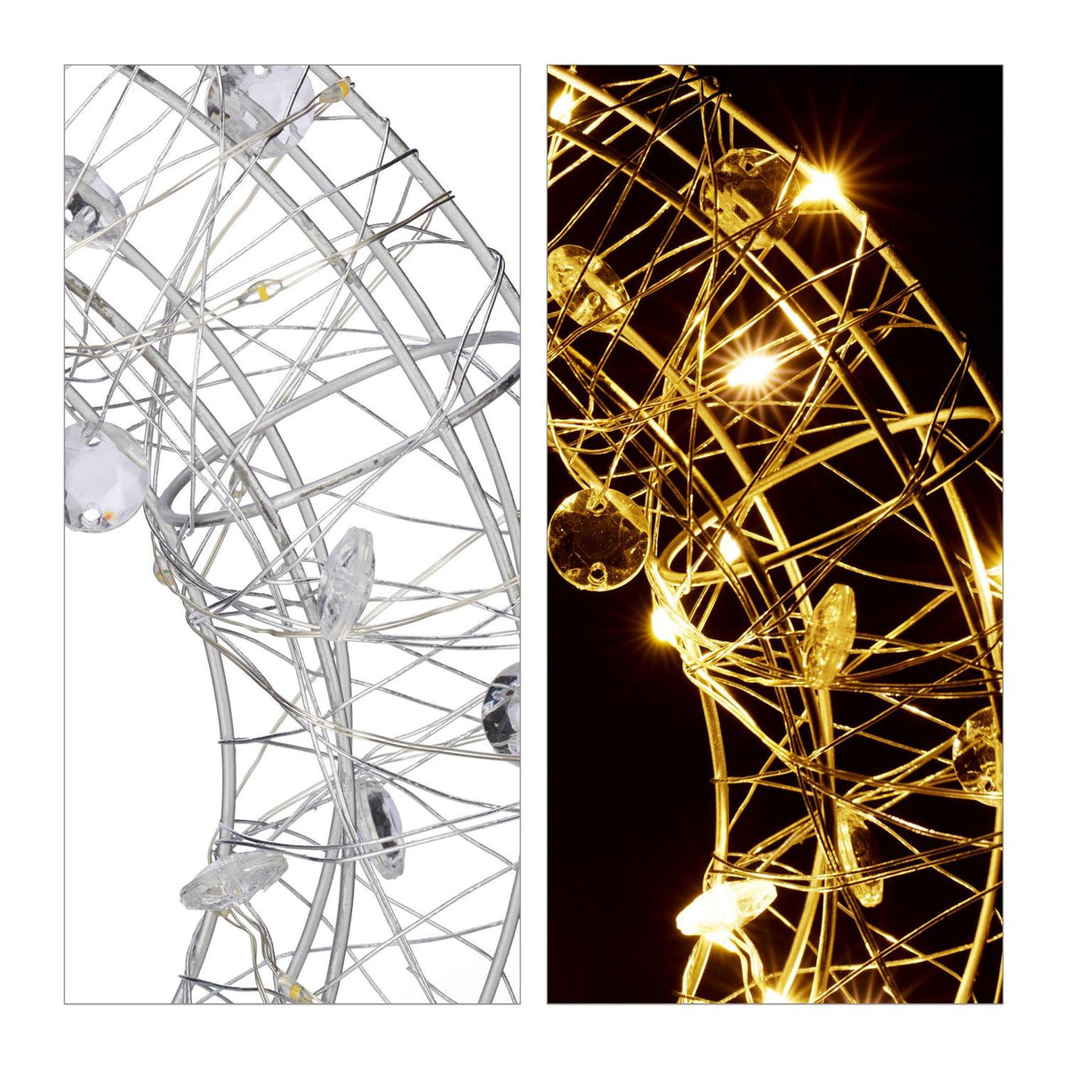 LED Wreath Light, 25cm – Warm White, Indoor Use