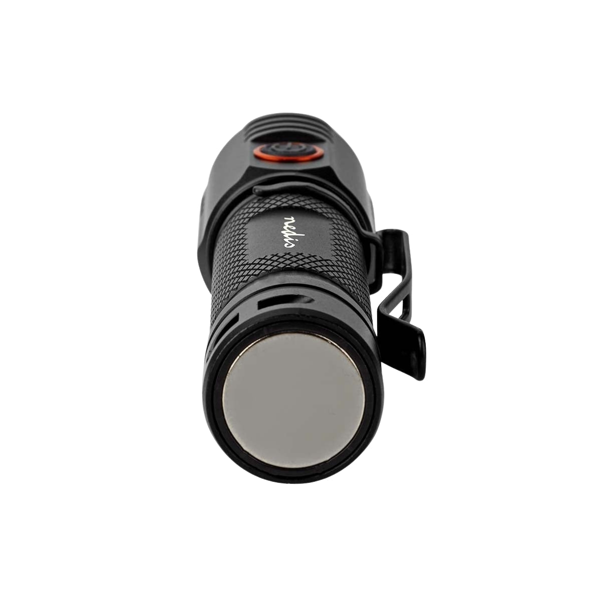 LED flashlight | Battery powered | 3.7 V DC | 20 W| Built-in lithium ion | batteries included | Rechargeable | Indicated luminous flux: 2000 lm | Lighting range: 180 m | Beam angle: 10 °