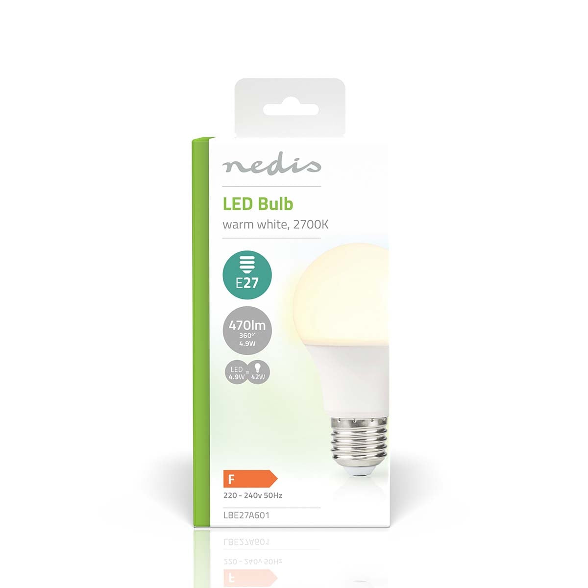 LED lamp E27 | A60 | 4.9 W| 470 lm | 2700 K| Warm White | Retro Style | Matte | 1 pc.