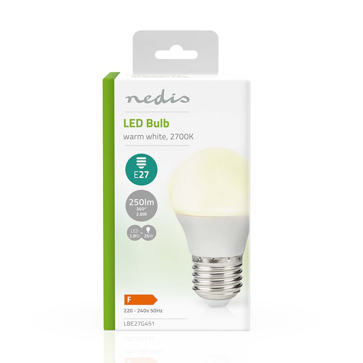 LED lamp E27 | G45 | 2.8 W| 250 lm | 2700 K| Warm White | Retro Style | Matte | 1 pc.