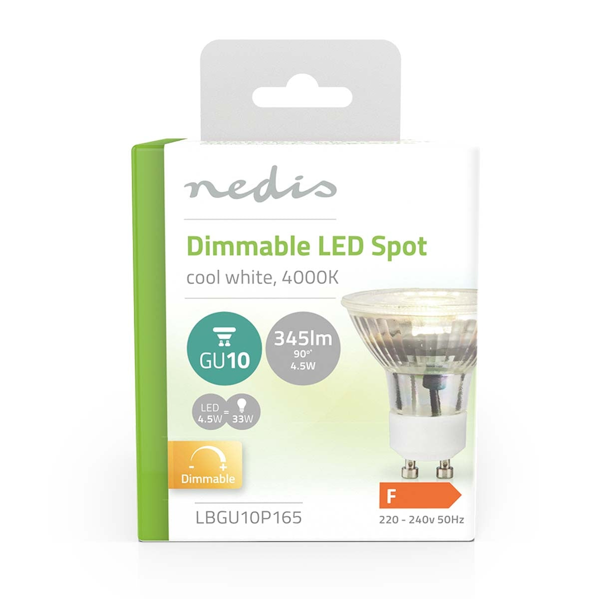 LED lamp GU10 | Spot | 4.5 W| 345 lm | 4000 K | Dimmable | Daylight | Retro Style | 1 pc.