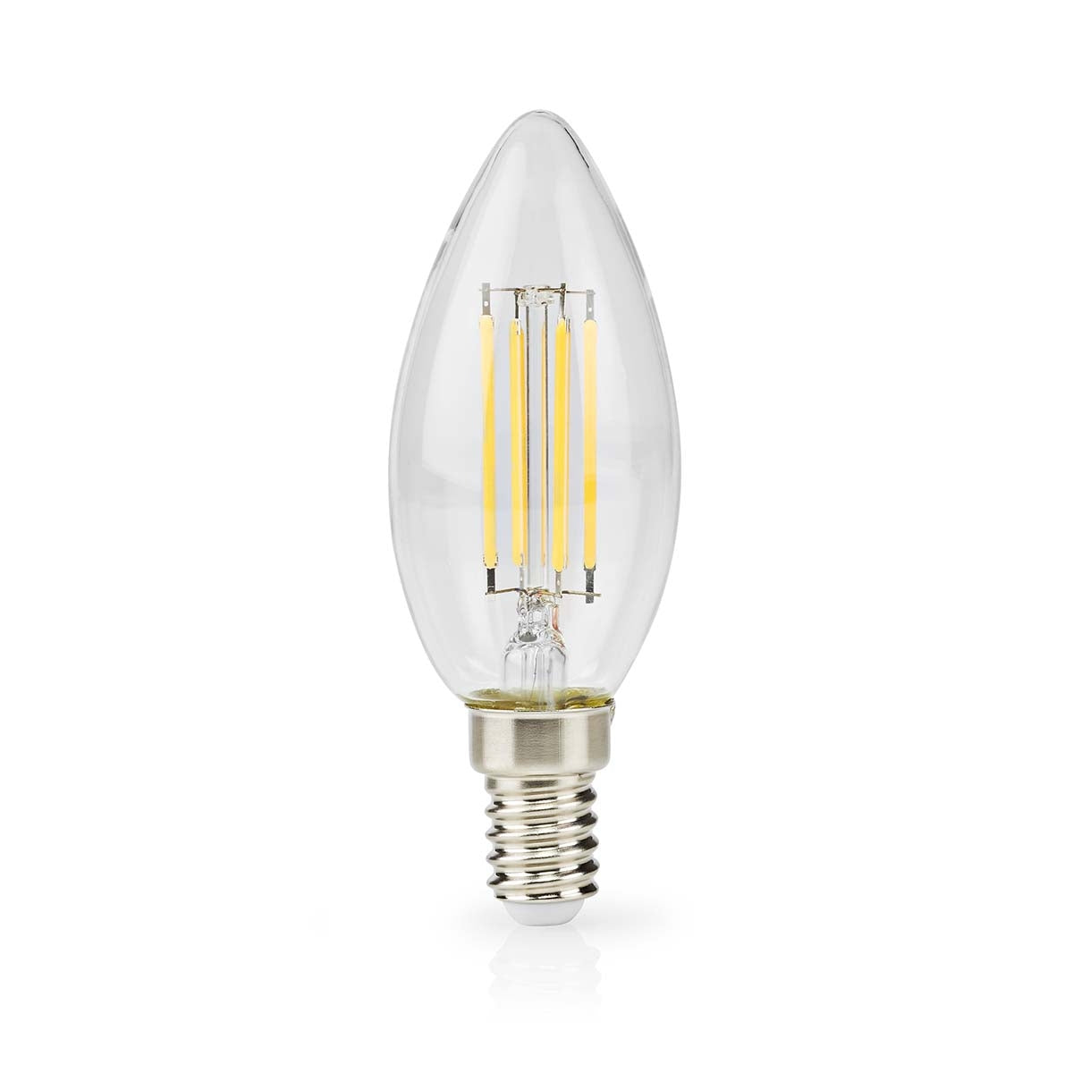 LED lamp Lamp E14 | Light | 4.5 W| 470 lm | 2700 K| Dimmable | Warm White | Retro Style | 1 pc. | Clear