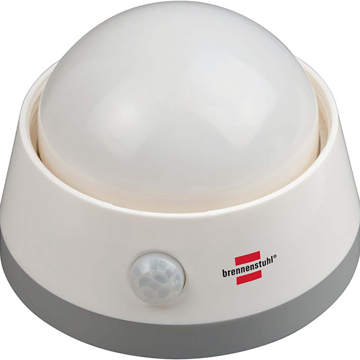 LED night light / orientation light with infrared motion detector (soft light incl. push button and batteries) white