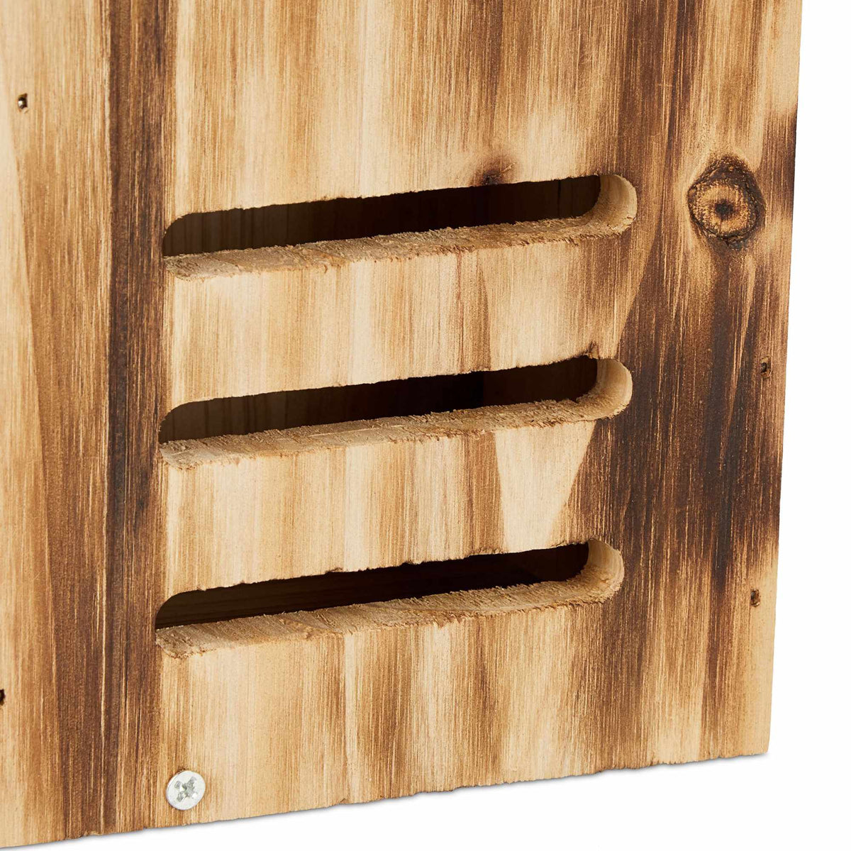Ladybug house in flamed spruce