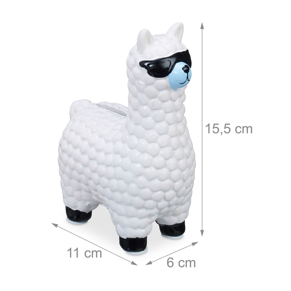Lame piggy bank with sunglasses