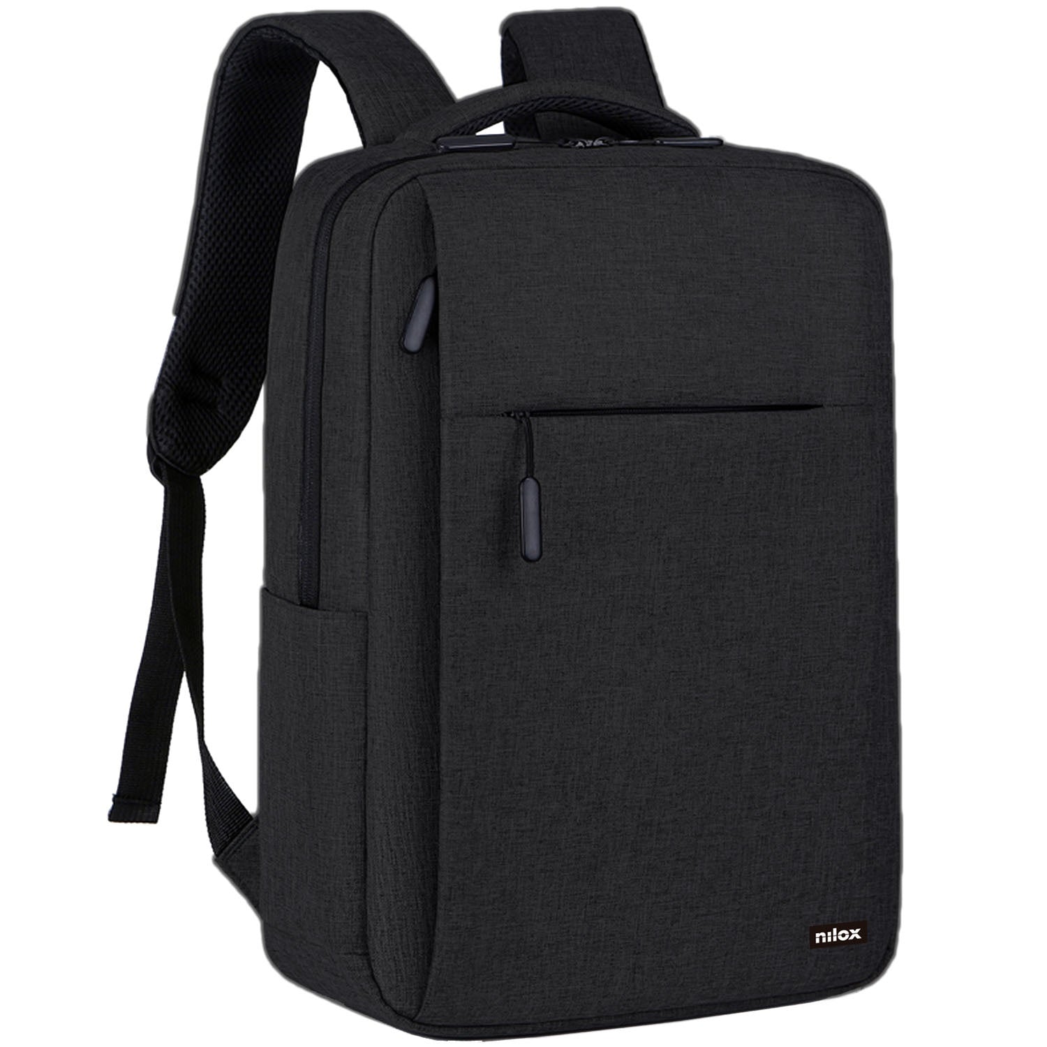 Laptop Backpack 15.6" Black, Water-Resistant, Polyester