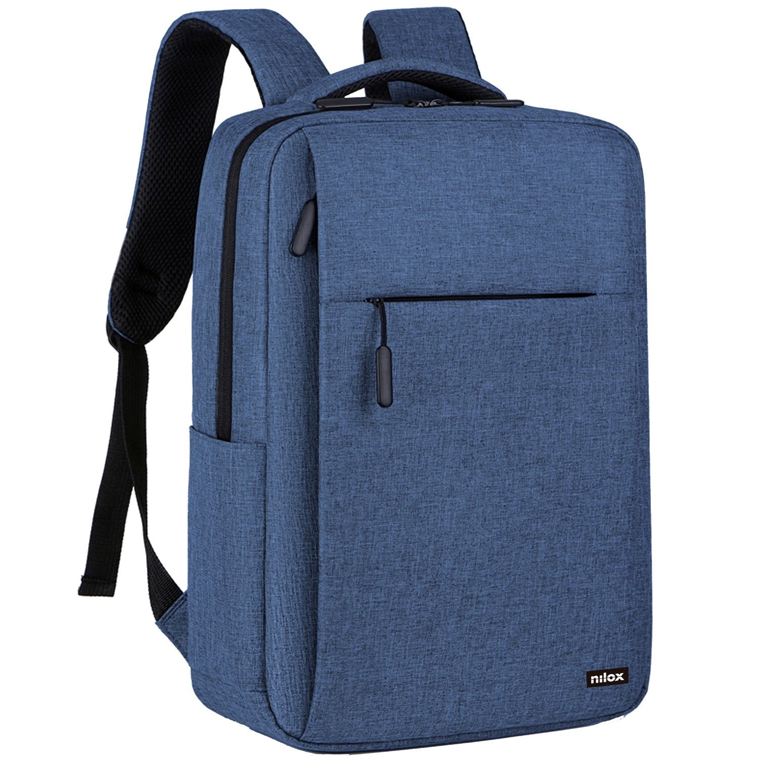 Laptop Backpack 15.6" – Blue, Water-Resistant, Polyester