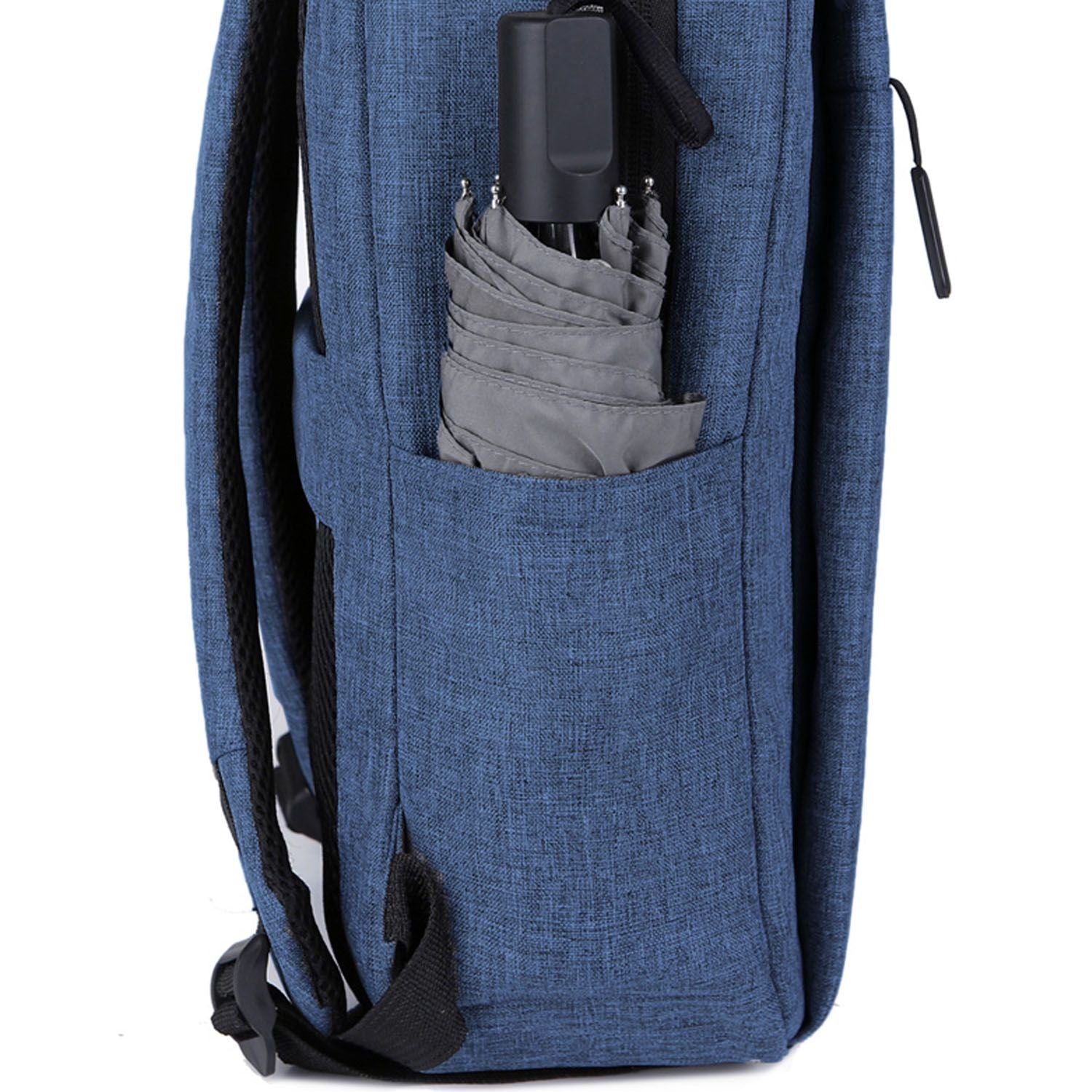 Laptop Backpack 15.6" – Blue, Water-Resistant, Polyester