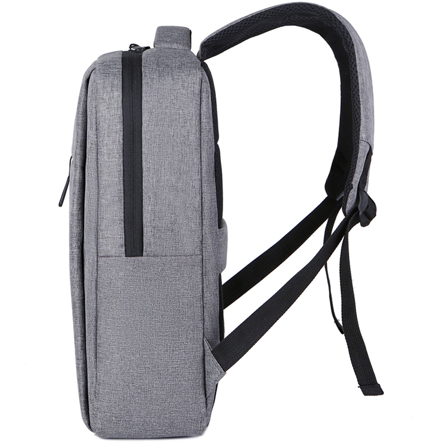 Laptop Backpack 15.6" Gray, Water-Resistant, Polyester