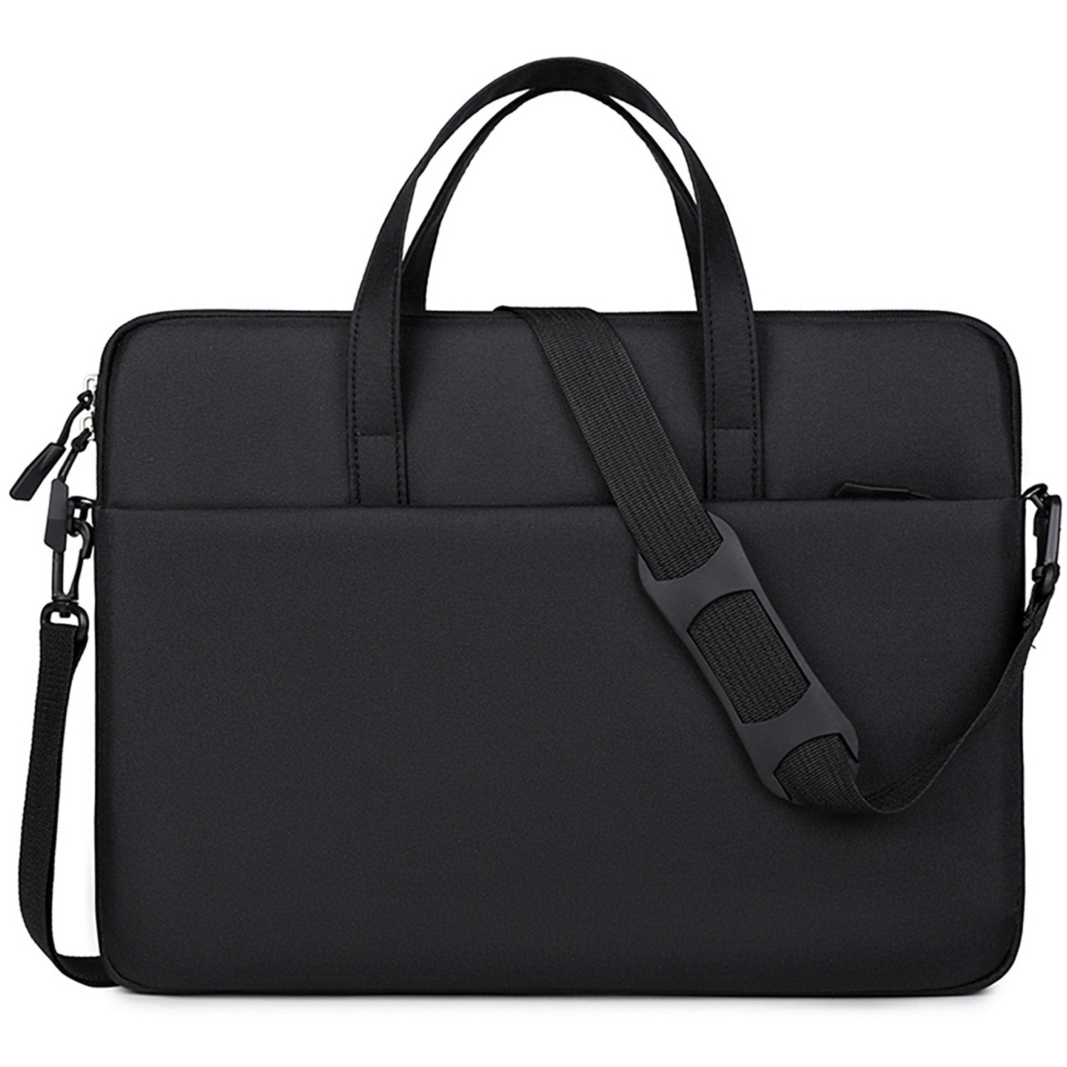 Laptop Bag Slim 15.6" Black with Handle and Strap