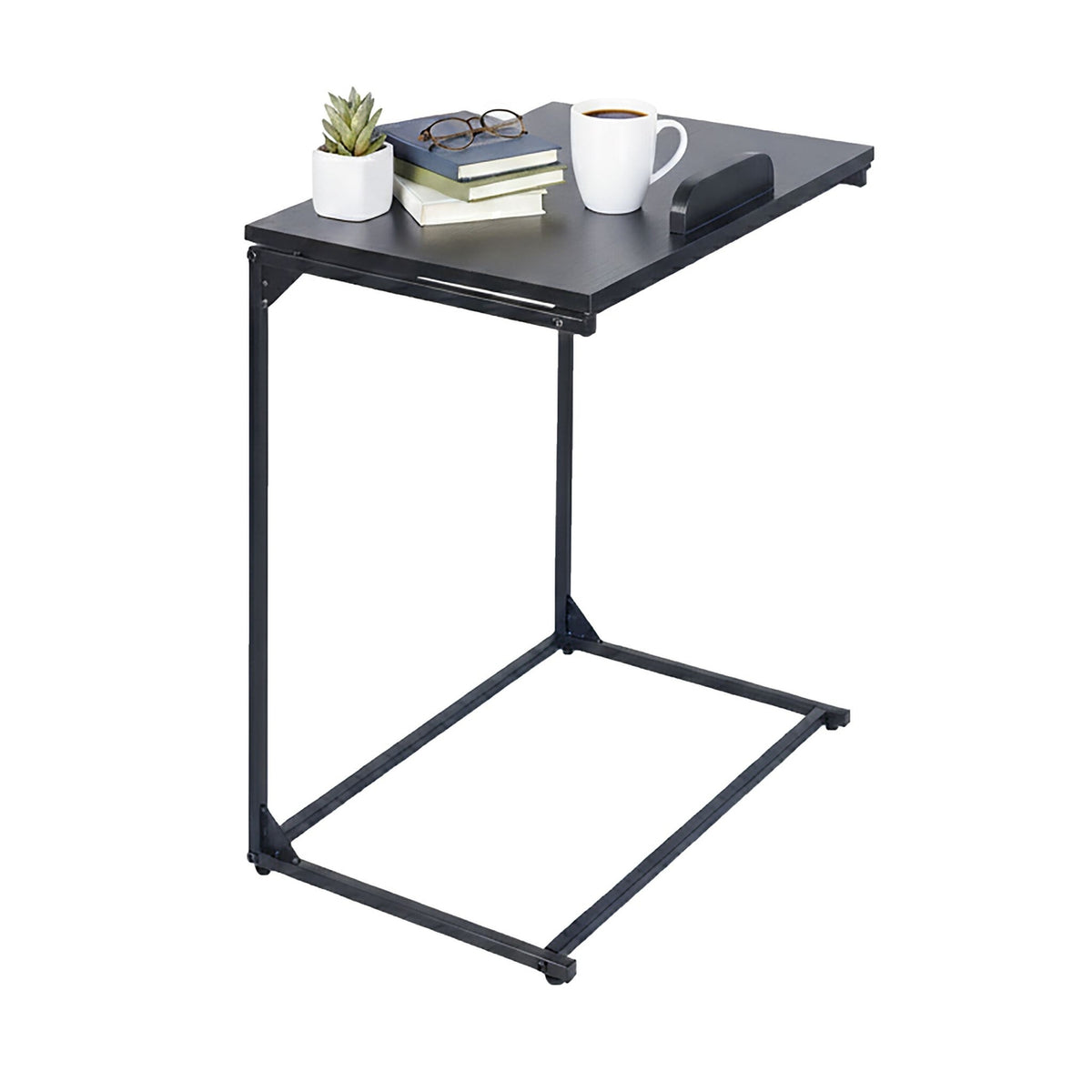 Laptop Side Table – Tiltable, C-Shaped, Anti-Slip