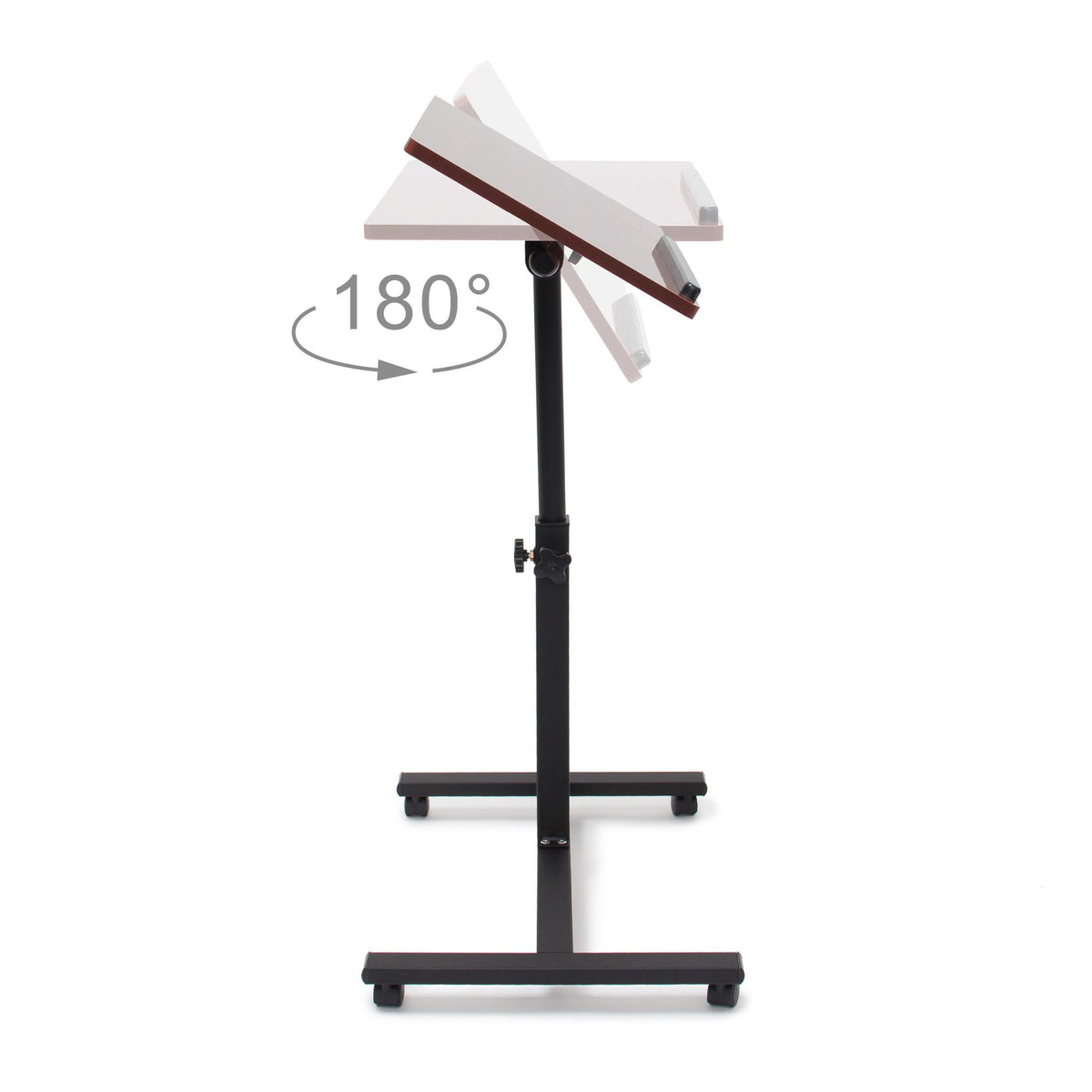 Laptop table wood adjustable height