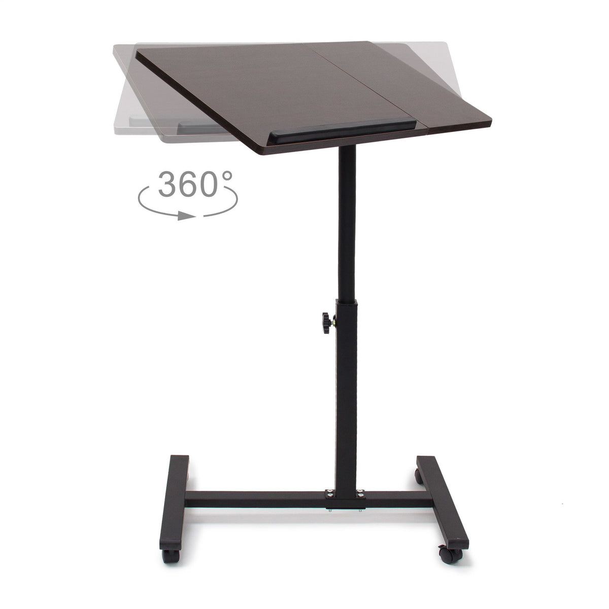 Laptop table wood adjustable height