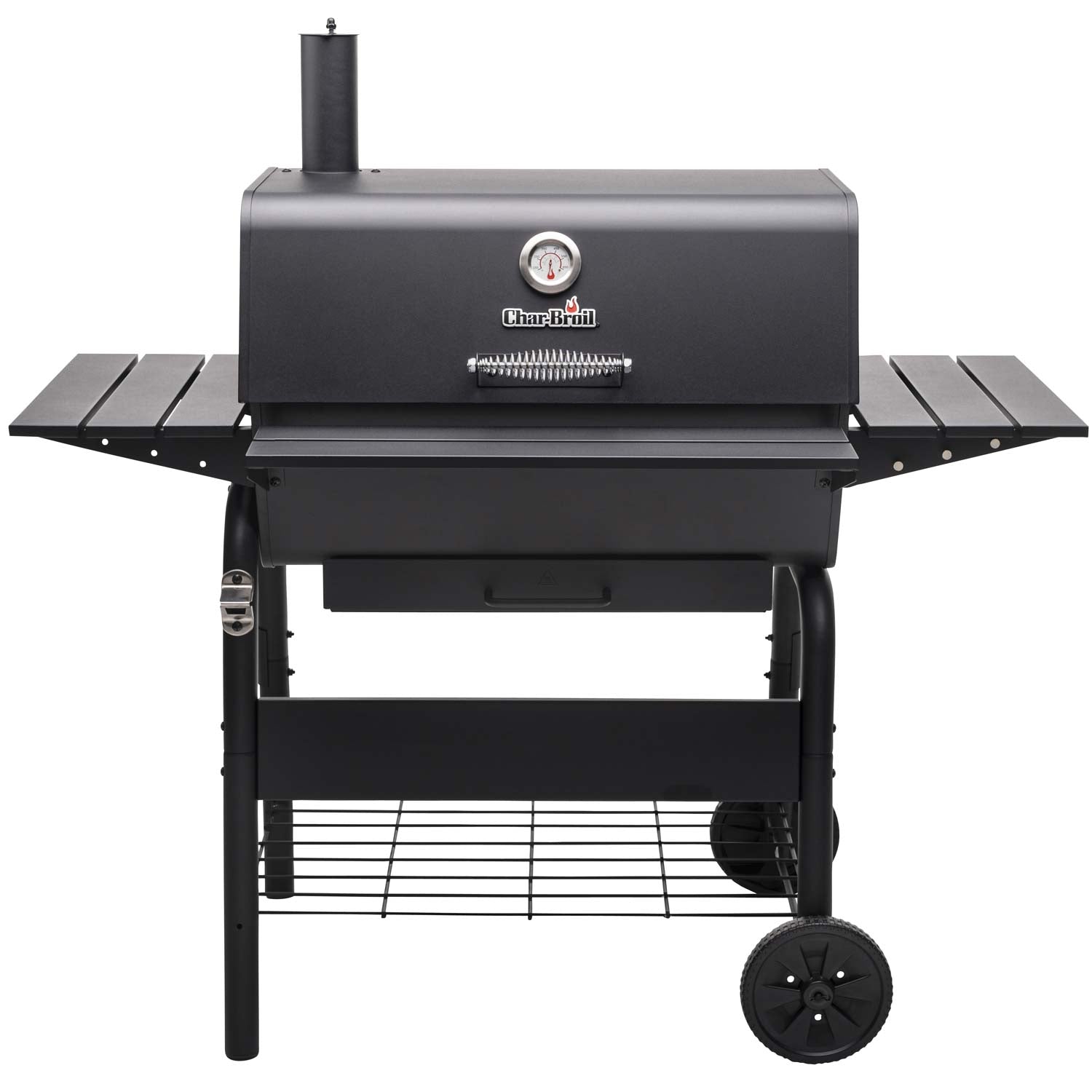 Large Charcoal Grill with Adjustable Grate and Thermometer