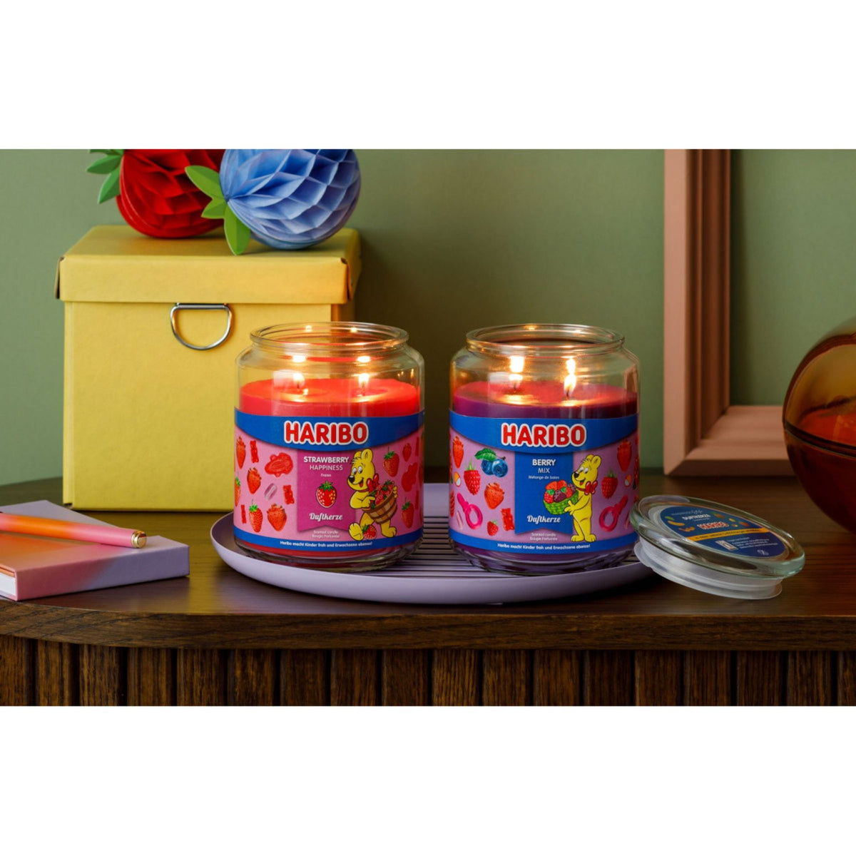 Large Glass Jar Scented Candle – Sweet Fragrance