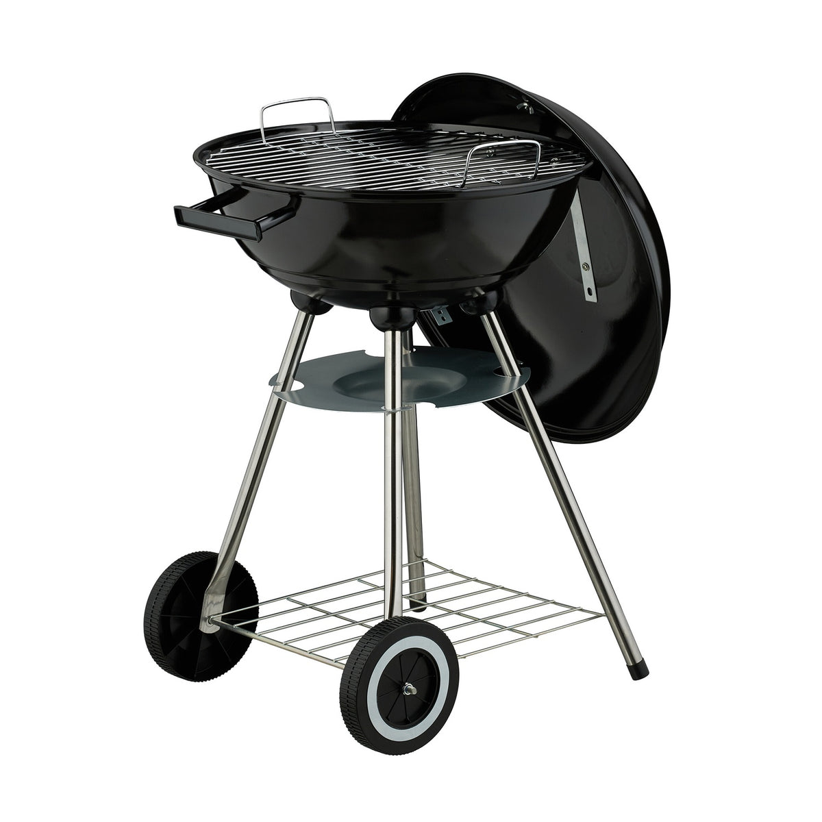 Large Kettle BBQ Grill with Wheels and Ash Collector