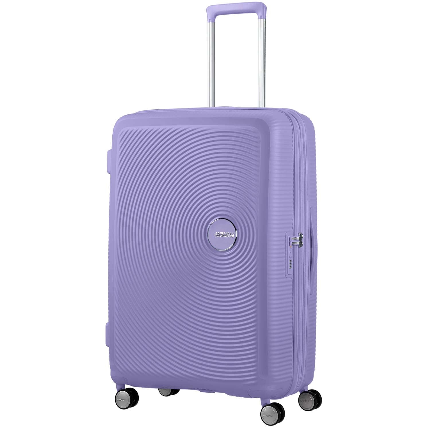 Large Lavender Expandable Suitcase, 77 cm