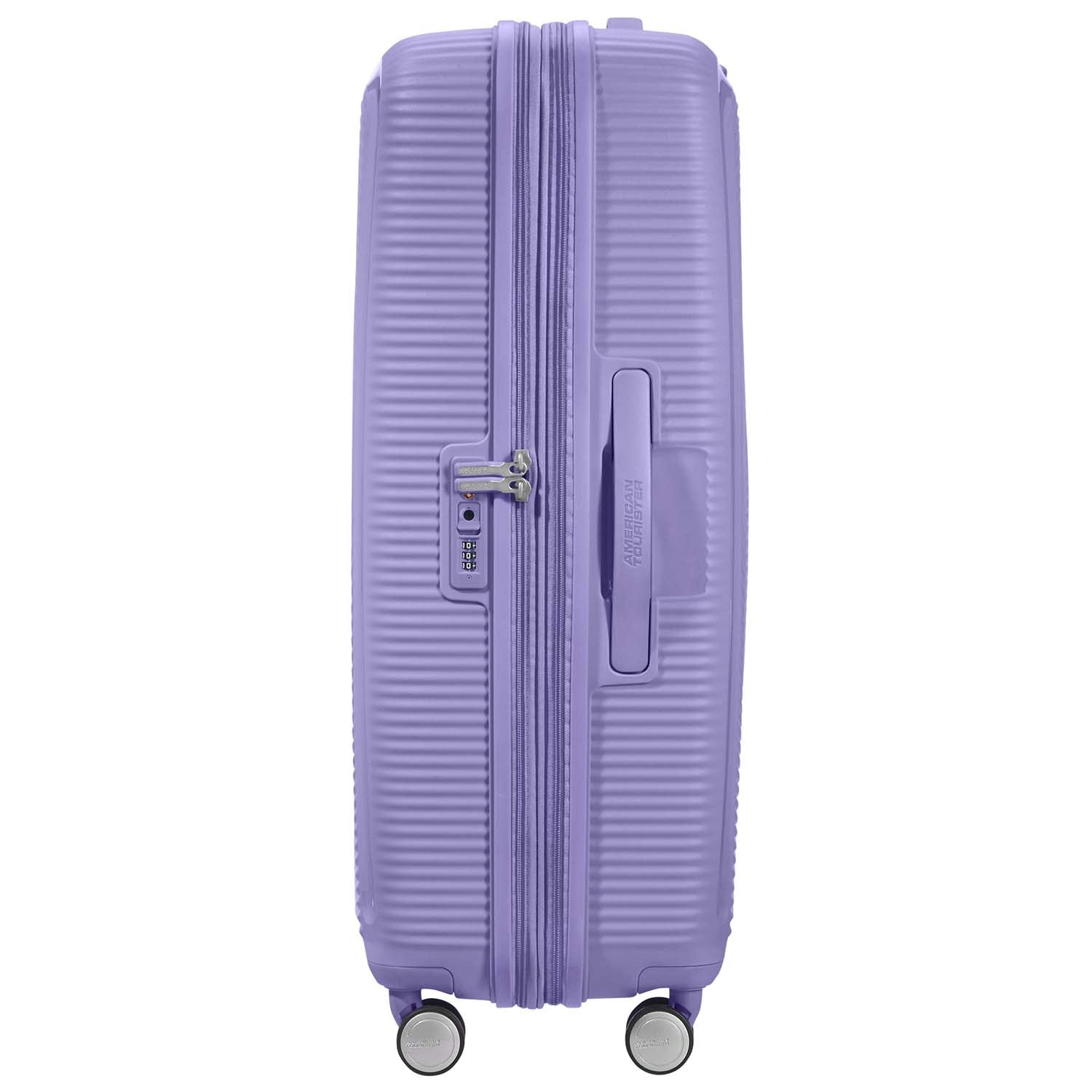 Large Lavender Expandable Suitcase, 77 cm