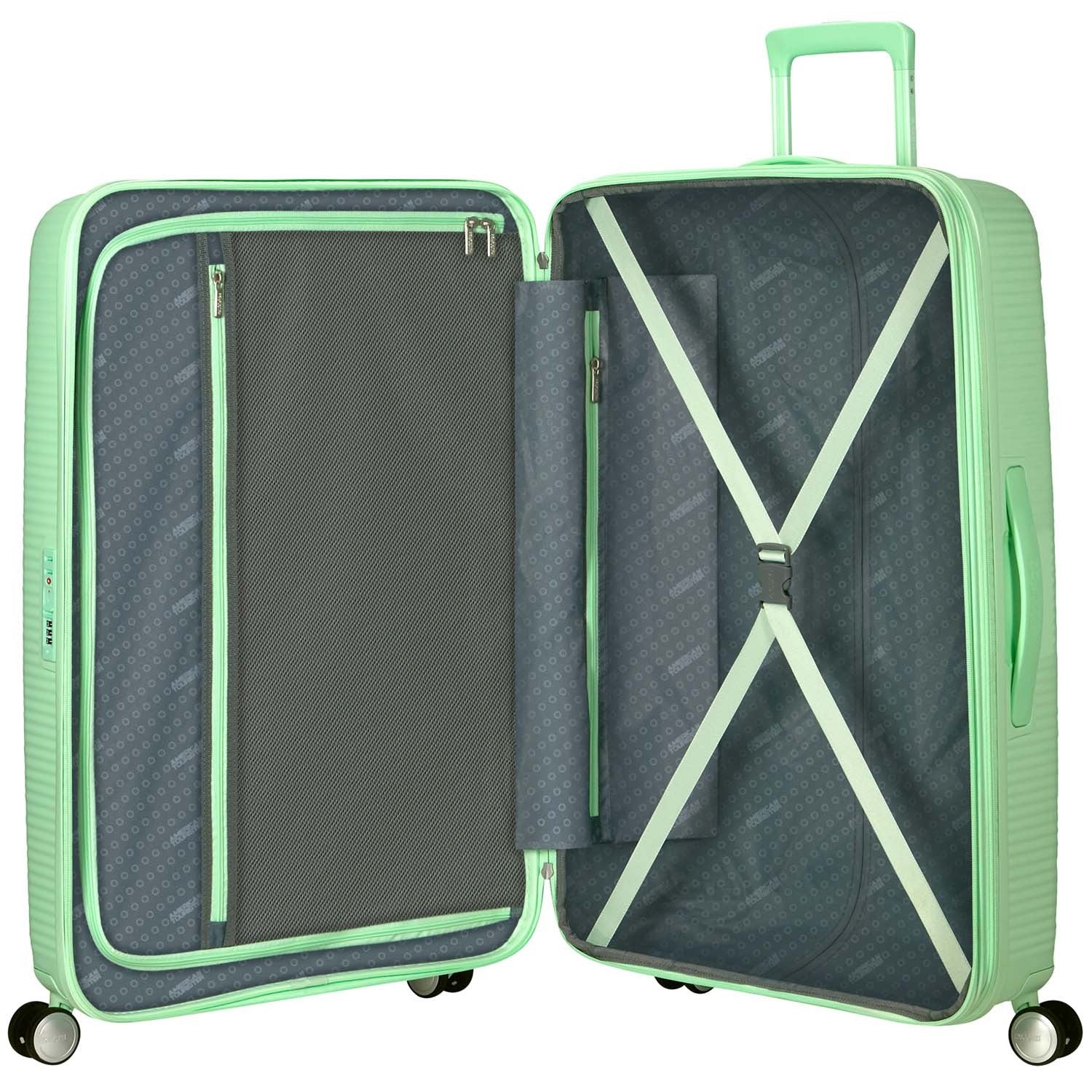 Large Pastel Green Soundbox Suitcase, 77 cm