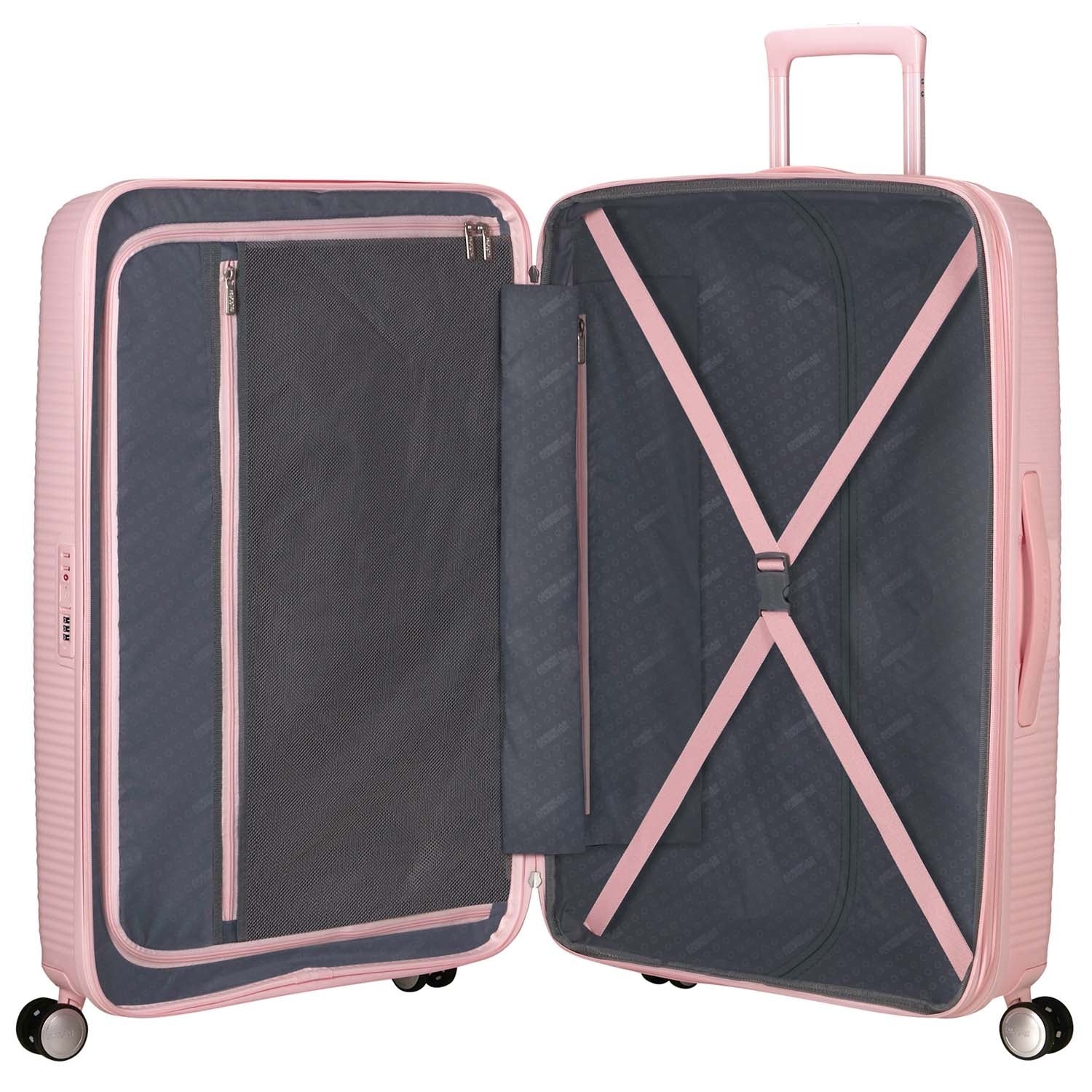 Large Pastel Pink Suitcase, Soundbox Design, 77 cm