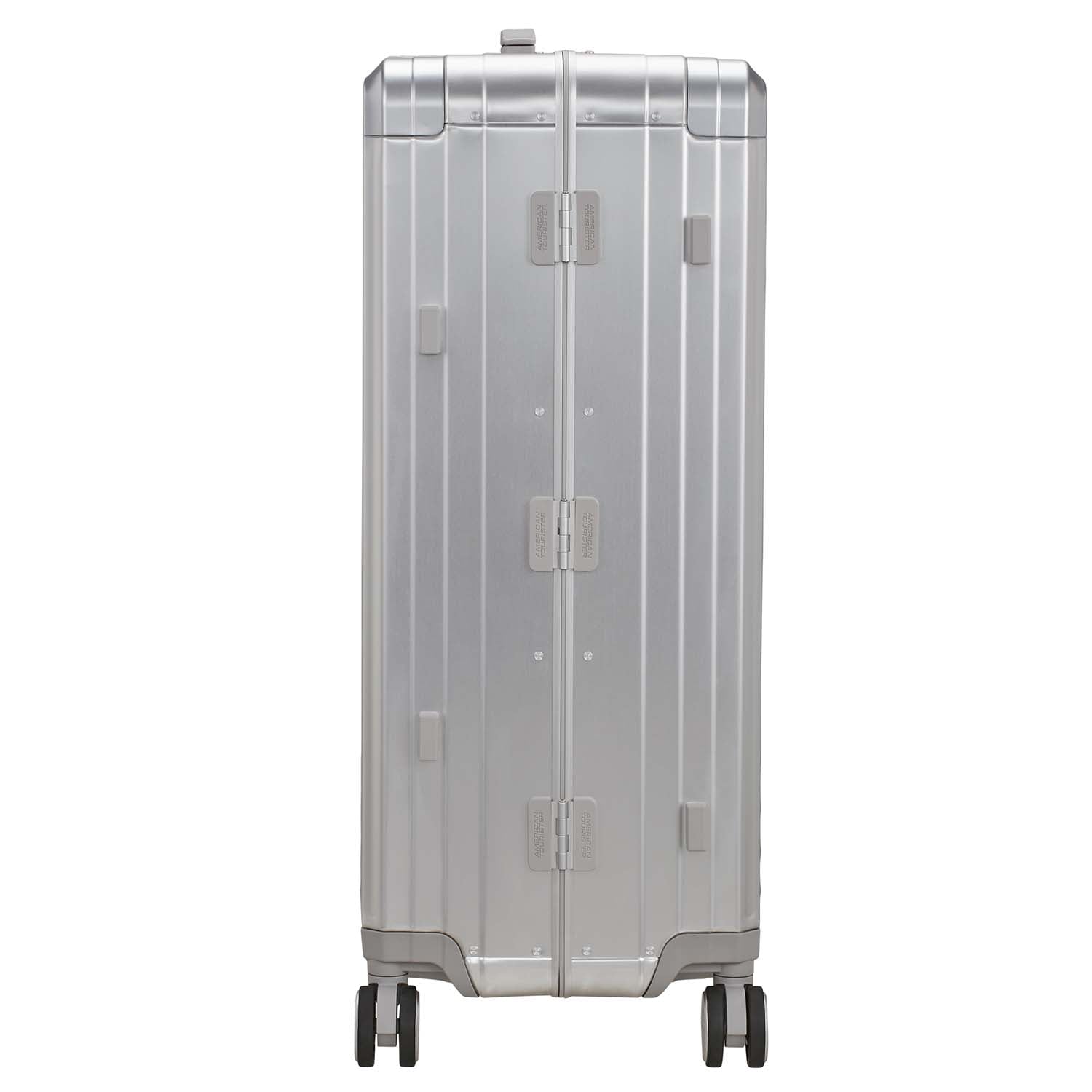 Large Silver Aluminum Suitcase with TSA Lock, 77 cm