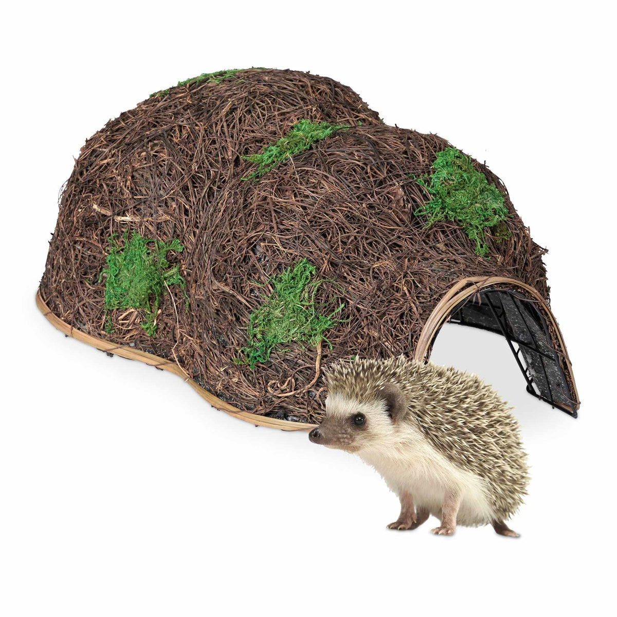 Large hedgehog house made of straw