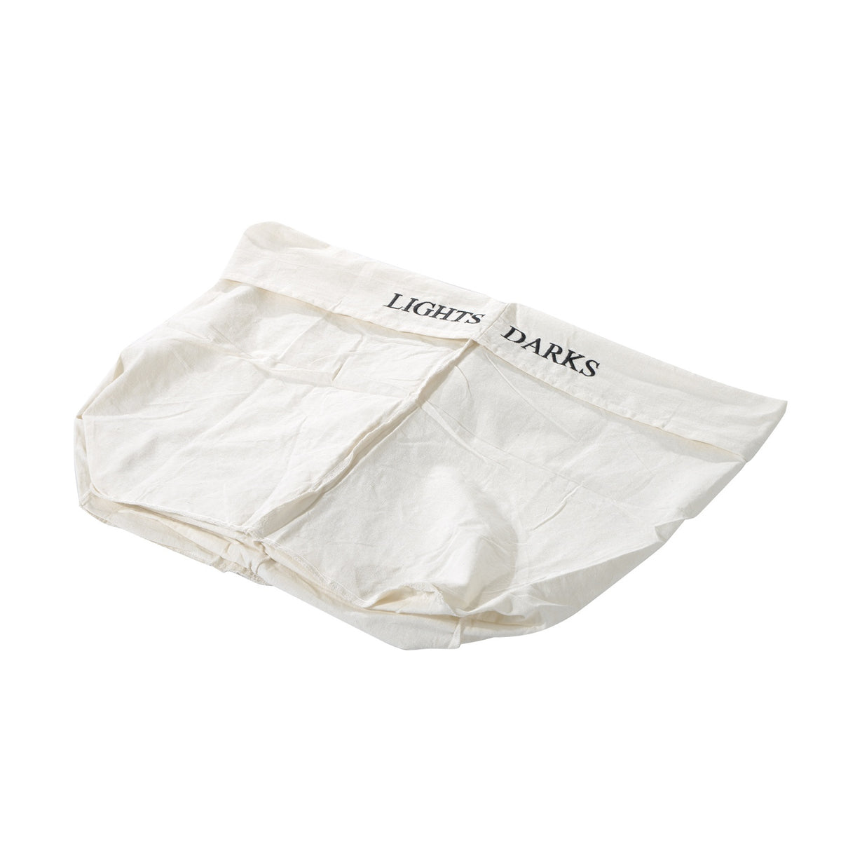 Laundry Basket 100L Laundry Box Laundry Collector With Lid, Canvas Bag, Bamboo, Natural, 52X32X63Cm